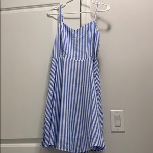 Fit & Flare pinstripe dress